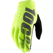 100% Brisker Mx мотоперчатки Fluo Yellow Желтый