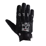 Helstons Skull Ete Leather мотоперчатки Black Черный