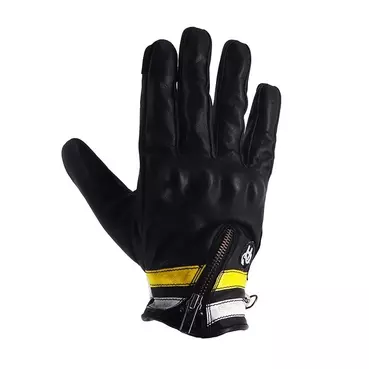 Helstons Ziper Ete Leather мотоперчатки White Yellow Желтый