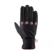 Helstons Shine Ete Lady Leather мотоперчатки Black Черный