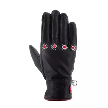 Helstons Shine Ete Lady Leather мотоперчатки Black Черный