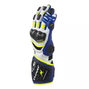 Clover Rs-9 Race Replica мотоперчатки White Blue Yellow Синий