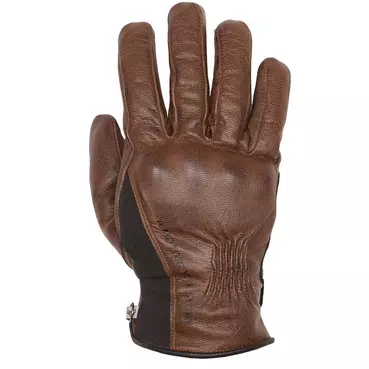 Helstons Pure Hiver Leather мотоперчатки Camel Black Черный