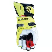 Five Rfx Race мотоперчатки White Yellow Fluo Желтый