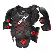 Alpinestars A-10 V2 Full Chest Protector Black Red Черный