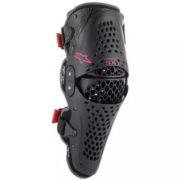 Alpinestars Sx-1 V2 Knee Protector Black Red Черный