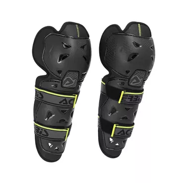 Acerbis Profile 2.0 Knee Guards Black Yellow Черный