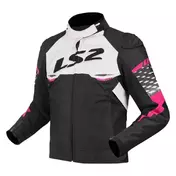 LS2 Textil Apex jacke Black / White / Pink