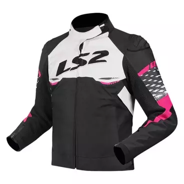 LS2 Textil Apex jacke Black / White / Pink