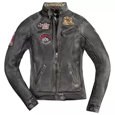 Women's Leather мотокуртка Holyfreedom Black Черный