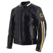 HELSTONS Vulcan lederjacke Черно-желтый