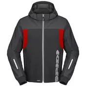 SPIDI H2Out Kapuzenjacke Anthracite / Red Fluo / Black