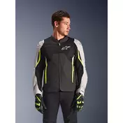 Alpinestars Ast V3 Air мотокуртка Silver Yellow Fluo Желтый