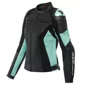 Dainese Racing 4 Lady Leather мотокуртка Acqua Green Зеленый