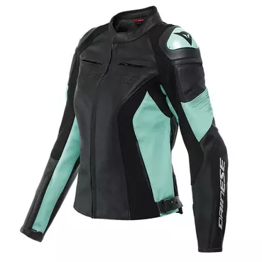 Dainese Racing 4 Lady Leather мотокуртка Acqua Green Зеленый