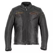 Helstons Trevor Rag Leather мотокуртка Brown Black Коричневый