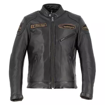 Helstons Trevor Rag Leather мотокуртка Brown Black Коричневый
