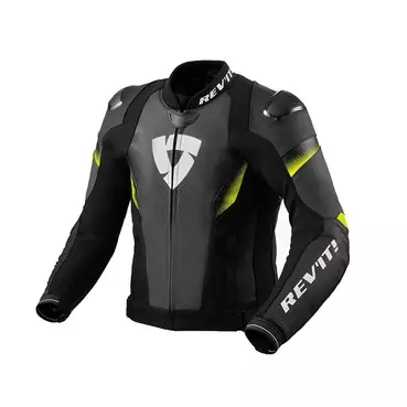 Rev'it Control Leather мотокуртка Black Yellow Желтый