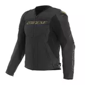 Dainese Racing 5 Leather мотокуртка Black Gold Черный