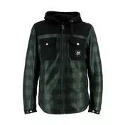 Helstons Wood Air Canvas мотокуртка Black Green Зеленый