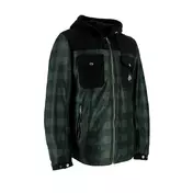 Helstons Wood Air Canvas мотокуртка Black Green Зеленый
