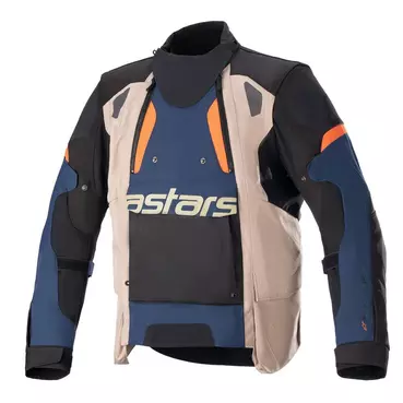Alpinestars Halo Drystar мотокуртка Blue Khaki Orange Синий