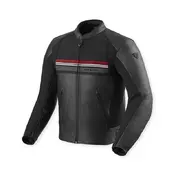 Rev'it Mile 2 Leather мотокуртка Black Red Красный