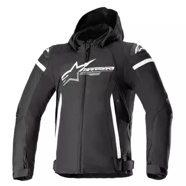 Alpinestars Zaca Waterproof мотокуртка Black White Белый