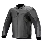 Alpinestars Faster V2 Leather мотокуртка Black Черный