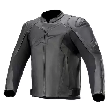 Alpinestars Faster V2 Leather мотокуртка Black Черный