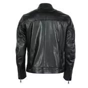 Helstons Race Rag Leather мотокуртка Black Черный
