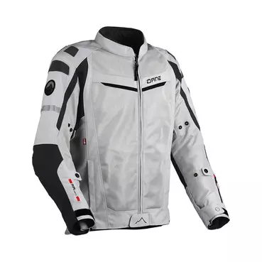 Dane Solskin мотокуртка Light Grey Black Серый