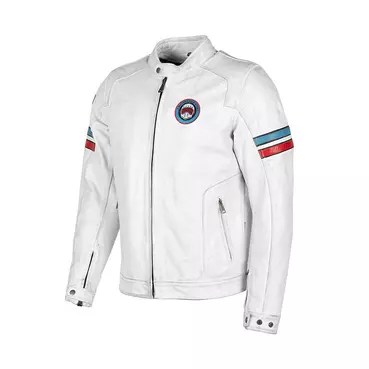 Helstons Elron Leather мотокуртка White Белый