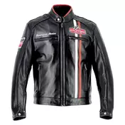 Helstons Jay Leather мотокуртка Black Черный