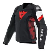 Dainese Avro 5 Leather мотокуртка Black Red Lava White Красный