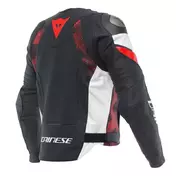 Dainese Avro 5 Leather мотокуртка Black Red Lava White Красный