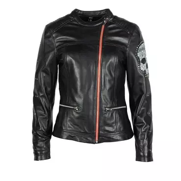Helstons Cher Soft Lady Leather мотокуртка Black Черный