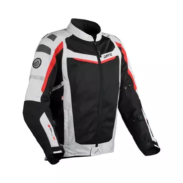 Dane Solskin мотокуртка Black Light Grey Red Красный