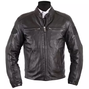 Helstons Ace Rag Leather мотокуртка Black Черный