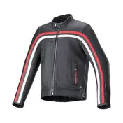 Alpinestars Dyno Leather мотокуртка Black Red Красный