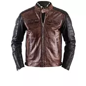 HELSTONS Cruiser lederjacke marron/noir