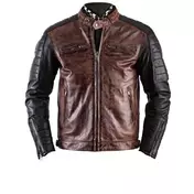 HELSTONS Cruiser lederjacke marron/noir