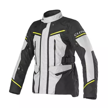 Clover Storm 4 Wp мотокуртка Grey Yellow Серый