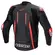Alpinestars Fusion Leather мотокуртка Black Red Fluo Красный