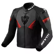 REVIT Argon 2 lederjacke Black / Neon Red