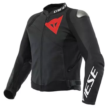 Dainese Sportiva Leather мотокуртка Black Черный