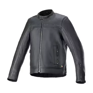 Alpinestars Dyno Leather мотокуртка Black Черный