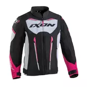 Ixon Striker Air Kid мотокуртка Black White Fuchsia Розовый