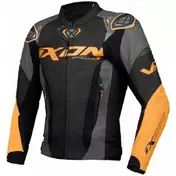 IXON Vortex 3 lederjacke Black / Anthracite / Orange