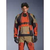 Alpinestars Halo Pro Drystar Xf Laminated мотокуртка Walnut Красный